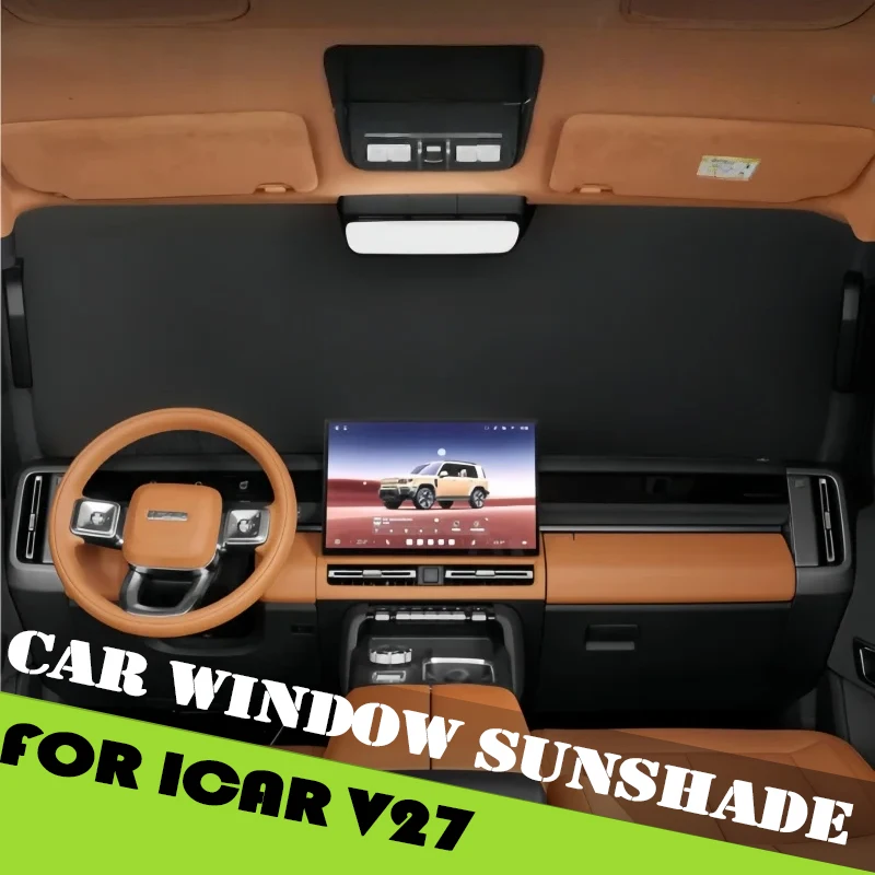 Car Front Sunshade Suitable for Chery ICAR V27 2026 Modified Auto Graphene Door Privacy Curtain Car Interior Accessories
