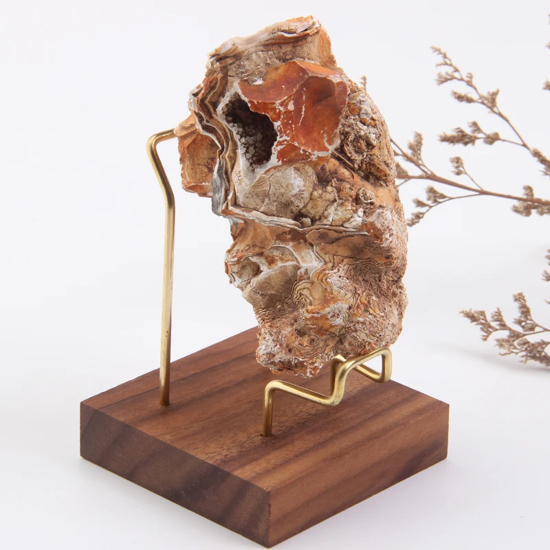 6.5cm Wooden Display Shelf crystal display stand mobile phone holder mineral display stand holder