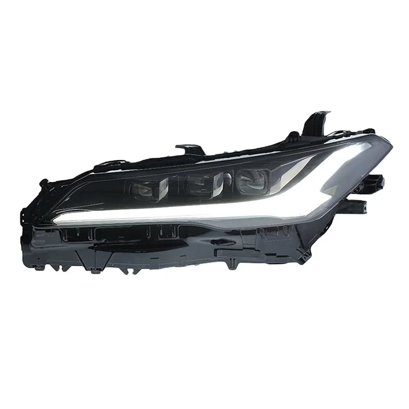 High-End 19-23 for · Asia LED L-aser Lens Headlamp Assembly White ABS Material Modified Daytime Running Lights