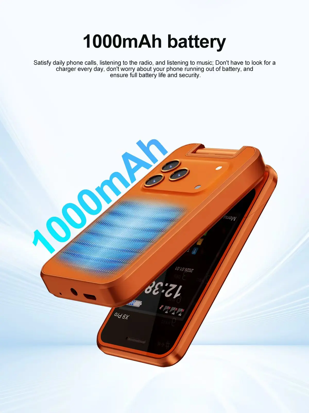 NEW SERVO X9 PRO Flip Mobile Phone 3 SIM Standby Blacklist Magic Voice Speed Dial MP4 Player FM Radio 2G GSM Foldable Cellphones