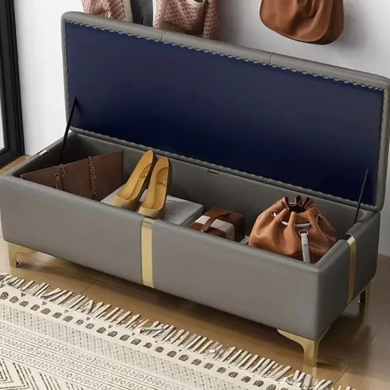 Minimalist Shoe cabinet, small stool at the entrance of the household, entrance storage, storage, shoe changing stool