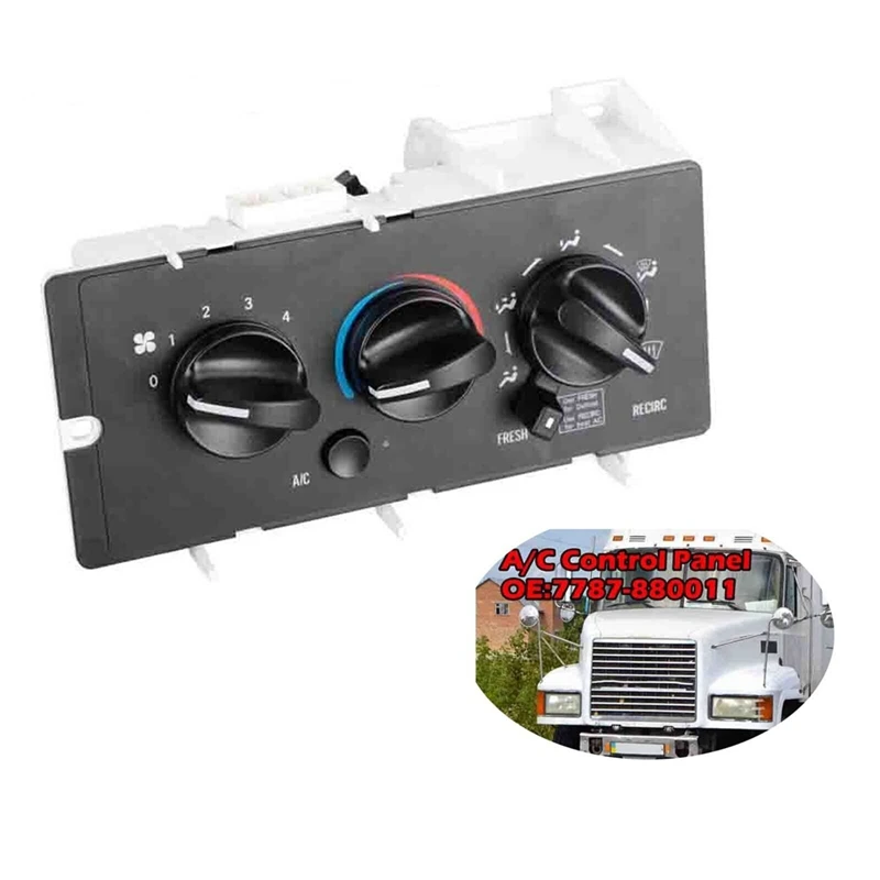 HVAC A/C & Heater Dash Control Panel Module For Mack CH613 CV713 2001-2005 7787-880011 850-7450 11-1225