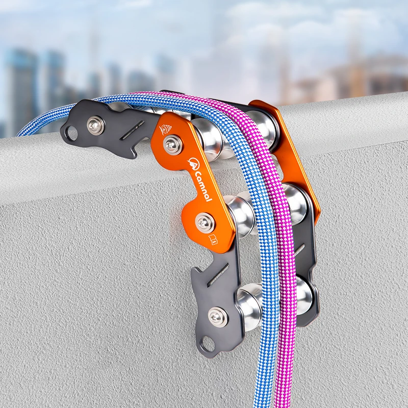 Camnal Aviation 7075 Aluminum Alloy 4-Slot Chain Rope Protector Safety Harness Frame Outdoor Rescue Caving Rock Climbing Ice