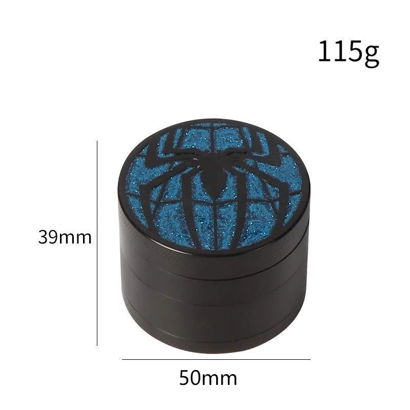 مطحنة عشب معدنية لطيفة ، كسارة تبغ ، مطحنة عشب ، ملحقات تدخين ، 50 ، 4 طبقات