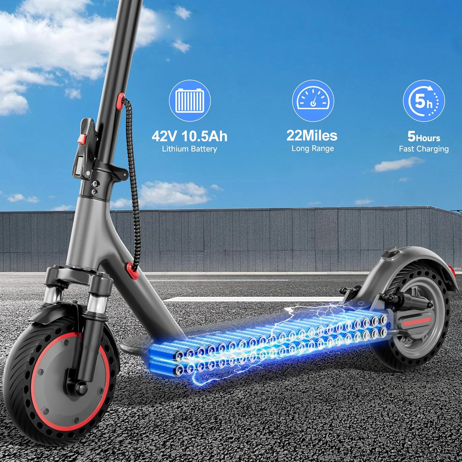 500W Foldable Electric Scooter 7