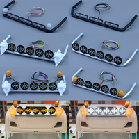 RC Truck Roof Lights Rotating Lamp Glowing Doll Set for 1/14 Tamiya SCANIA 770S R620 Volvo FH16 Actros MAN TGX TGS Car Diy