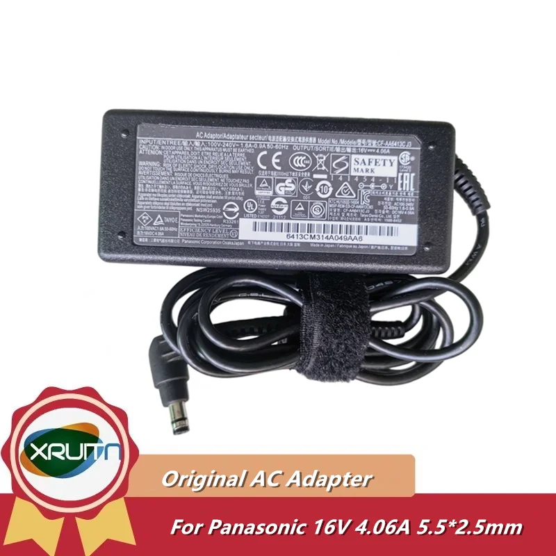 Original 65W 16V 4.06A Charger for Panasonic ToughBook CF-AA6413C M3 CF-AA6412C M1 CF-AA6412C M2 Laptop AC Adapter Power Supply