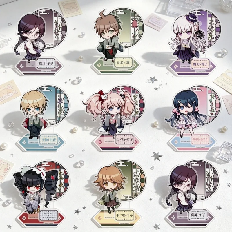 Reasoning Game Danganronpa 10CM New Acrylic Standing Sign Board Keychain Kyoko Kirigiri Gifts Bookshelf Decoration Multi-plug