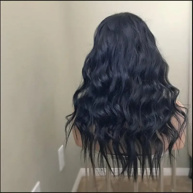 Glueless Soft 26 Inch 5x5 Silk Base Natural Black Long  Wave Jewish Human With BabyHair HD Lace European Hair Preplucked