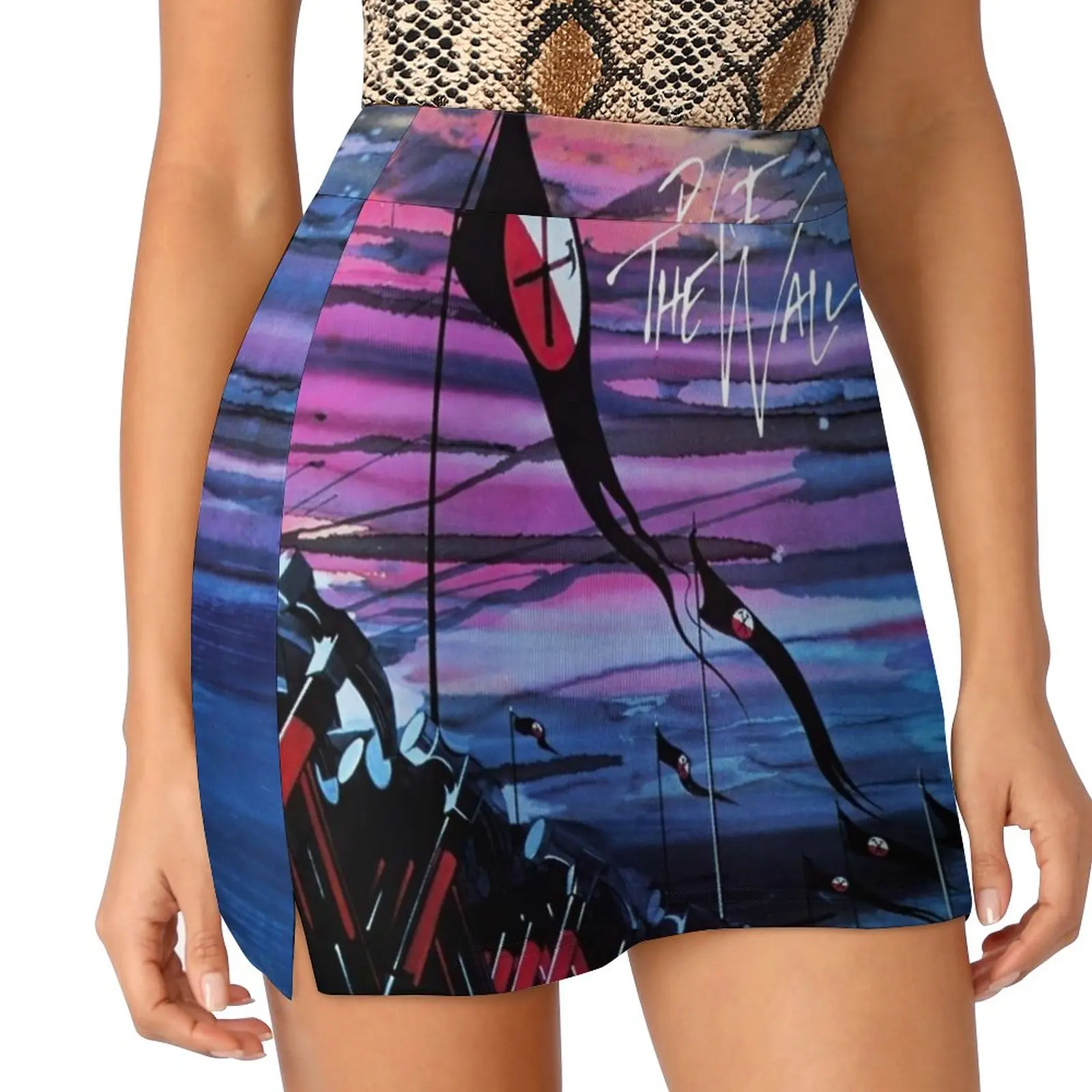 

Marching Hammers ( Hq ) Women's skirt Y2K Summer Clothes 2022 Kpop Style Trouser Skirt With Pocket And Roll Psychedelic Music