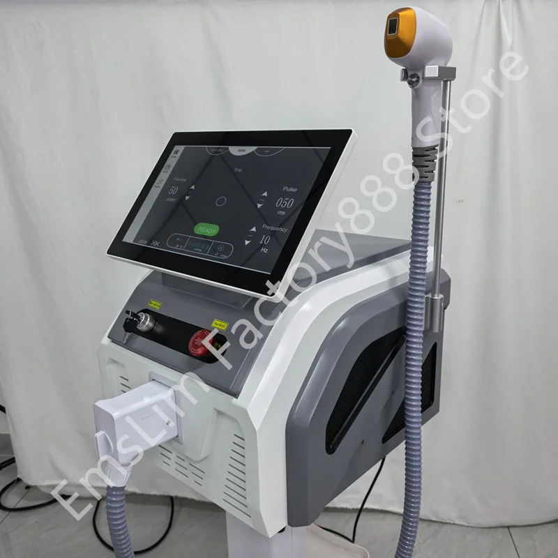 Semiconductor Laser Hair Removal Device808/755/1064nm 3-Wavelength Permanent Painless Strong Pulsed Light for the Face and Body