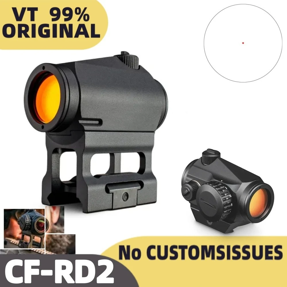 Original VT CF RD-2 Red Dot Reflex Optic Sightscope Hunting Riflescope Airsoft Optics Scope with 1/3 Mounts