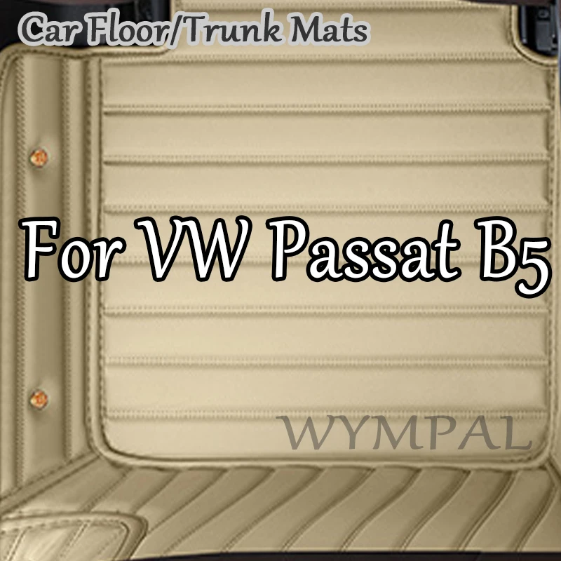 

Luxury Custom Made Leather Car Floor Mats For VW Passat B5 2003 2004 2005 2006 2007 Carpets Rug Foot Pads Accessories