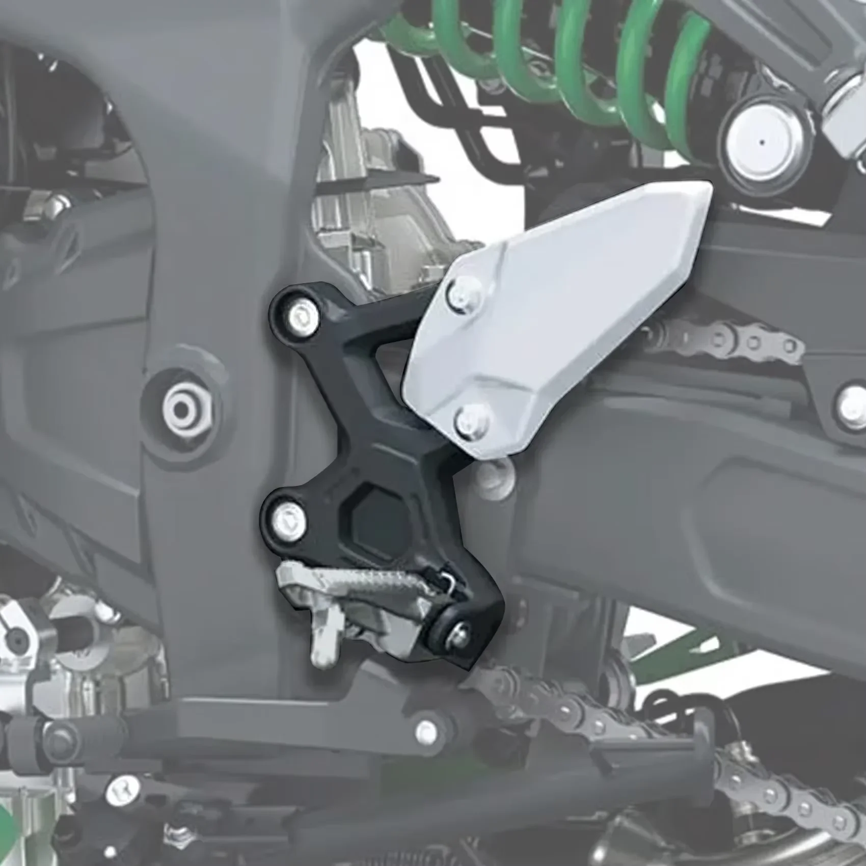 For Kawasaki Ninja ZX-4R ZX-4RR 2023-2024 ZX-25R 2020-2024 Motorcycle Acsessories Front Driver Foot Pegs Footrest Bracket.