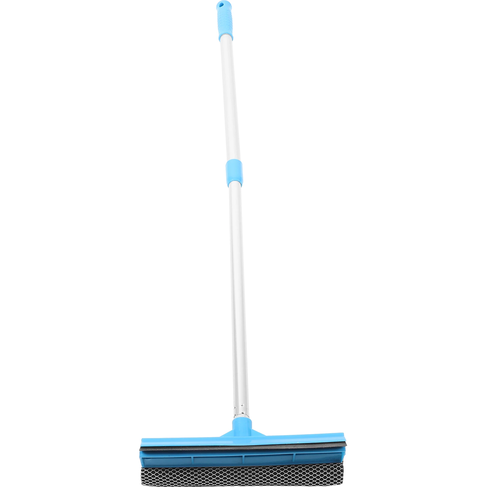 

Glass Cleaner 80cm Extendable Double-sided Window Brush Sponge Squeegee Scrubber Blue Microfiber Pole Bathroom Kitchen Car