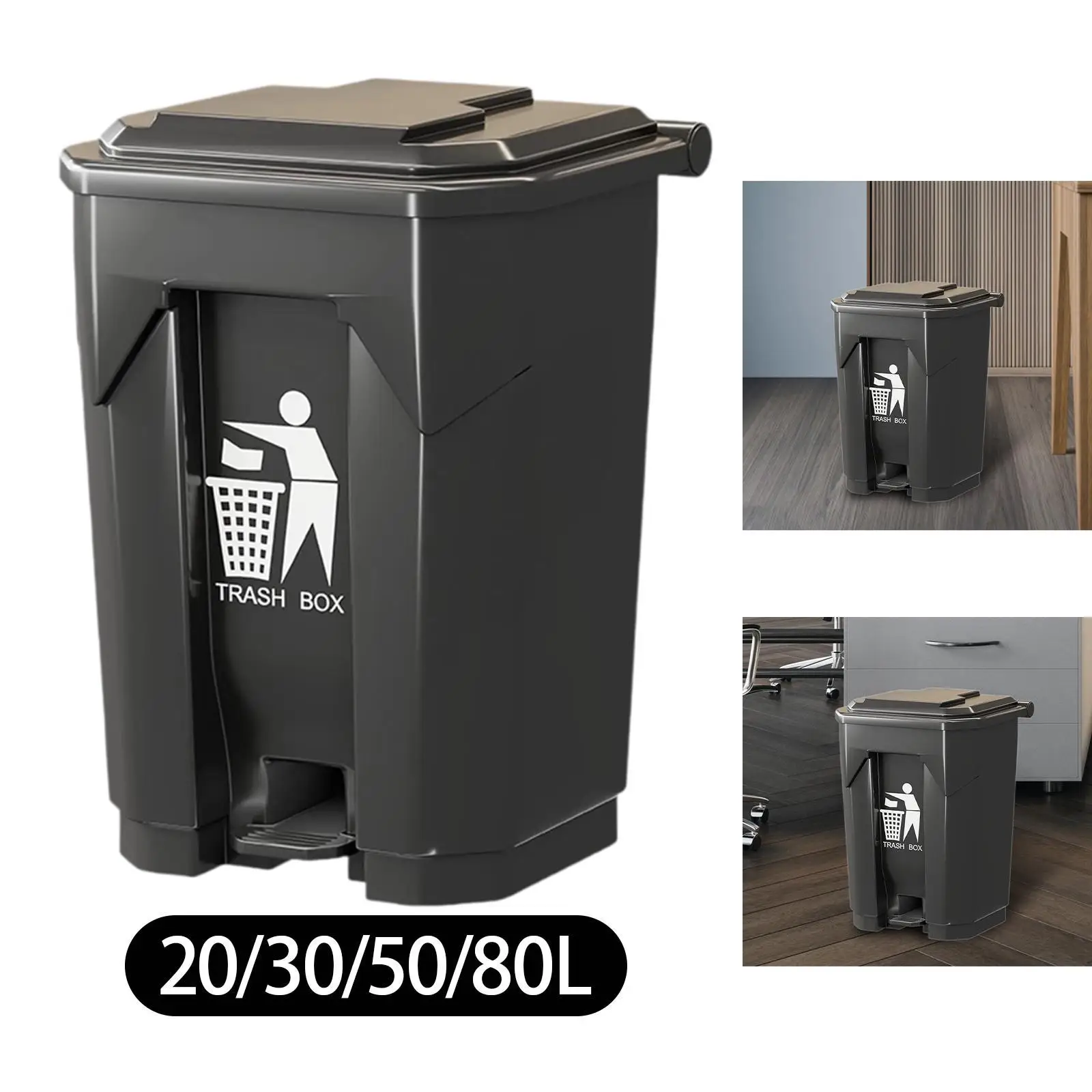 

Мусорный бак с ступенчатой педалью, корзина для мусора для кухни, домашнего офиса