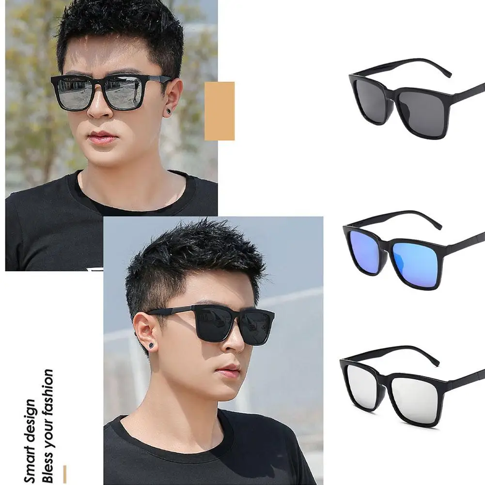 New Large Frame Square Sunglasses For Men And Women Fashionable Driving Sunglasses Suitable For Fishing And Outdoor Activit X8Z7