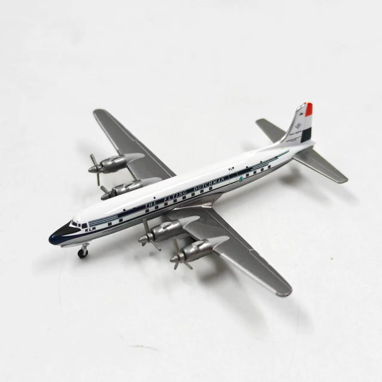 1/500 Scale KLM Royal Air Douglas DC-6B Aircraft Model Alloy Diecast Airplanes Miniature Model For Souvenir Hobby Gifts Display