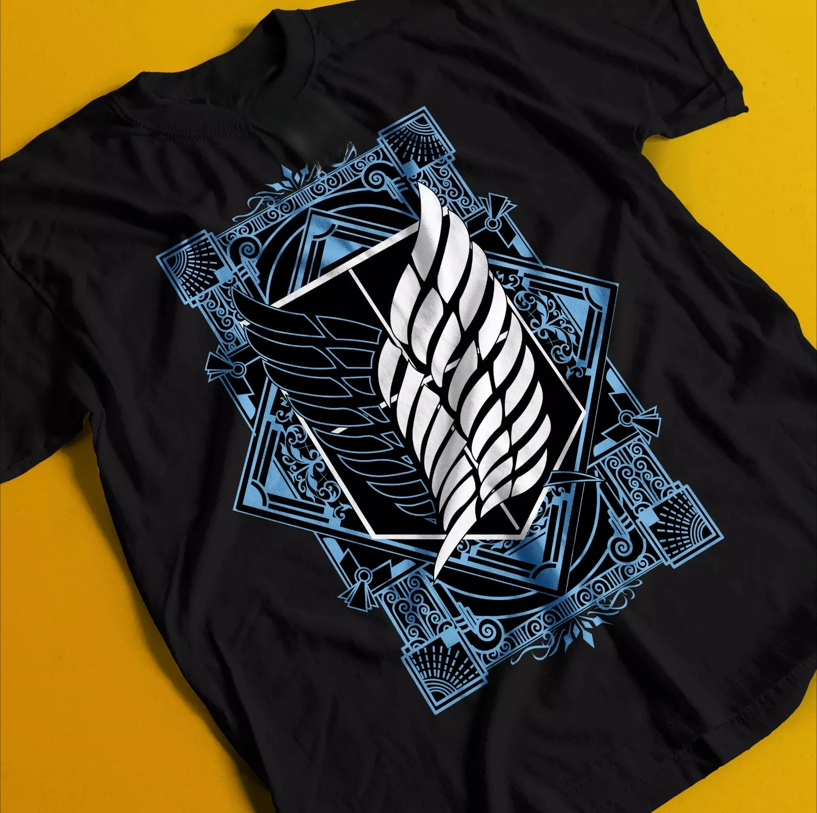 Attack on Titan Anime Survey Corps Printed T-shirt Men's and Women's T-shirt Men's Top Sports T-shirt 2026 Summer Tee Streetwear