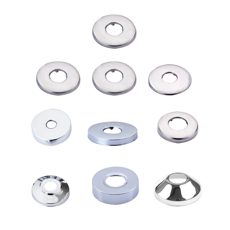 Stainless Steel Split Round Escutcheon Plate for Kitchen Faucets Sinks Toilets Dropship