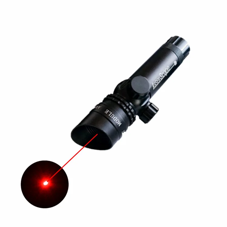 Tactical Hunting Red Green Laser Dot Sight Scope 20mm Rail Adjustable Laser Pointer Rifle Gun Scope Rail Barrel Pressure Switch