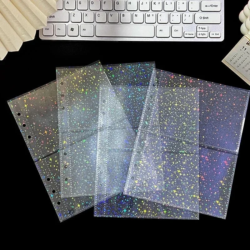 

10PCS Binder Photocards Photo Album Inner Page Photocard A5 Binder Photo Sleeve Kpop Photo Binder Background Paper 포토카드 바인더