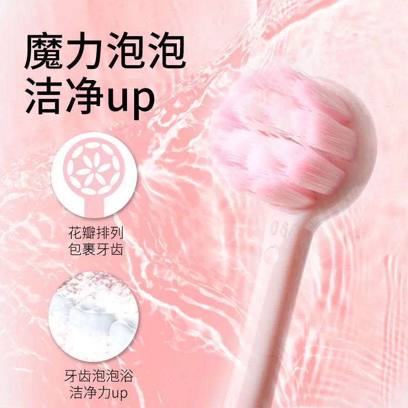Toothbrush 2 Pack Small Round Head Adult Household Advanced Toothbrush