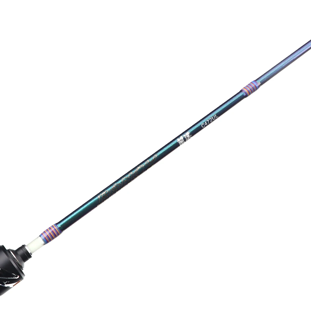 FISHINGFANS RANCY Trout Rod Mini Player 4'7 UL Rod Fiberglass Fishing Tackle Solid Tip FUJI Guide Ultralight Fishing Rods