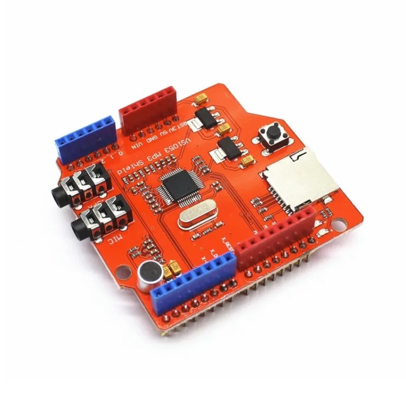 VS1053 Stereo Audio MP3 Player Shield Record Decode Development Board Module with SPI Interface for Arduino