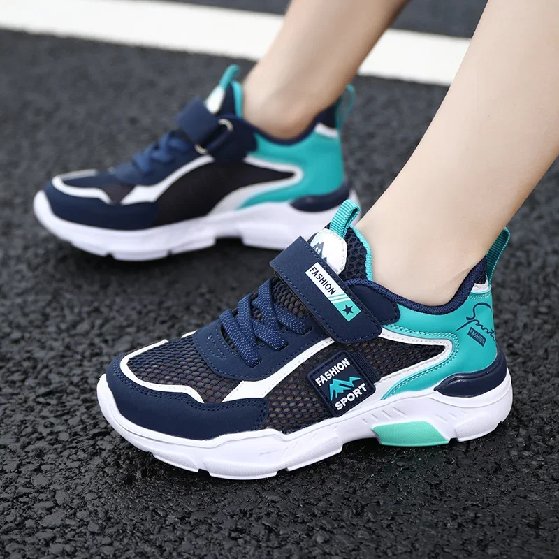 Children Casual Shoes Boys Light Student Summer 5 8 9 10 12 13 Years Old Sport Mesh Footwear Kids Fashion Chunky Sneakers Tenis