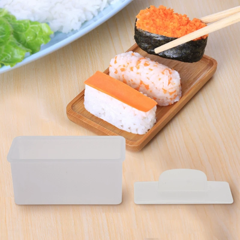 SANQ 4 Pieces Musubi Maker Press Molds Non-Stick Spam Musubi Maker Non-Toxic Sushi Making Kit Hawaiian Spam Musubi Maker