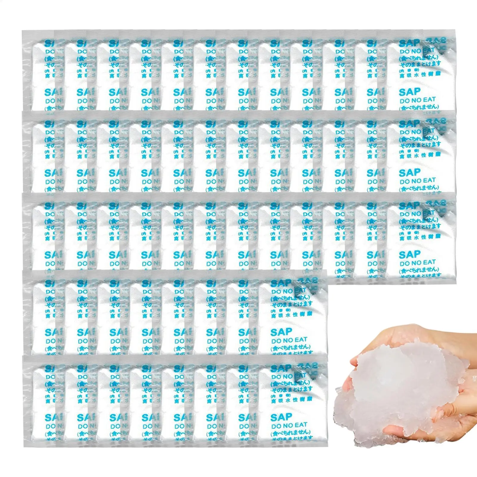 

50pcs Poo Urine Absorbent Gel Portable Toilet Coagulant Waste Gelling Deodorizing Powder Eco Absorbent Gel for Camping Toilet