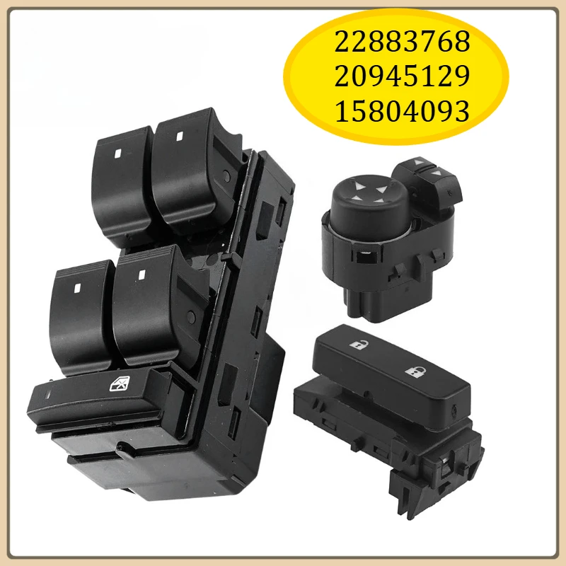 22883768 20945129 15804093 para chevrolet silverado gmc sierra 07 14 interruptor mestre da janela do carro fechadura da porta espelho regulador
