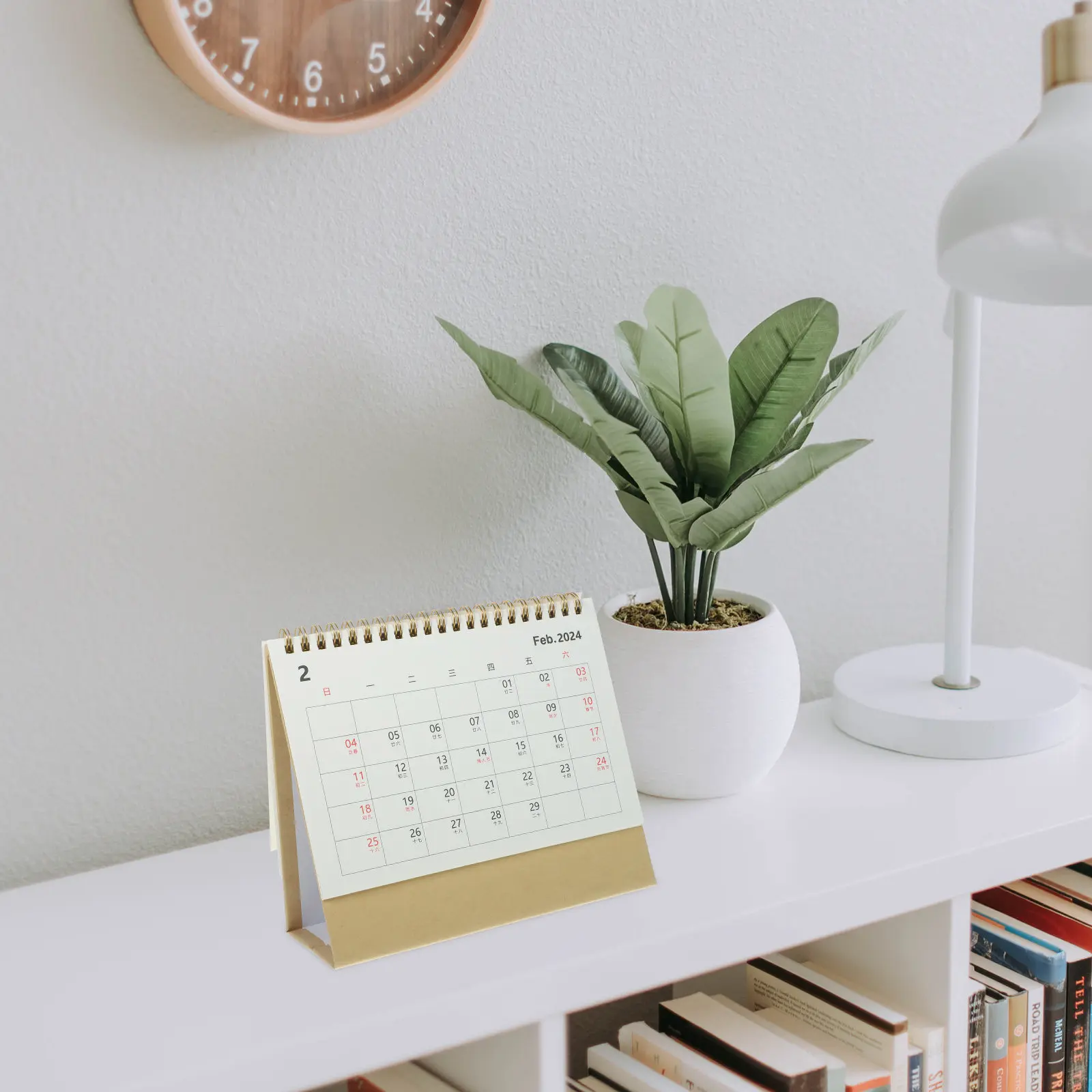 

Декоративный спиральный настольный календарь-еженедельник для офиса, дома, студентов и учителей: яркий, простой, теплых цветов