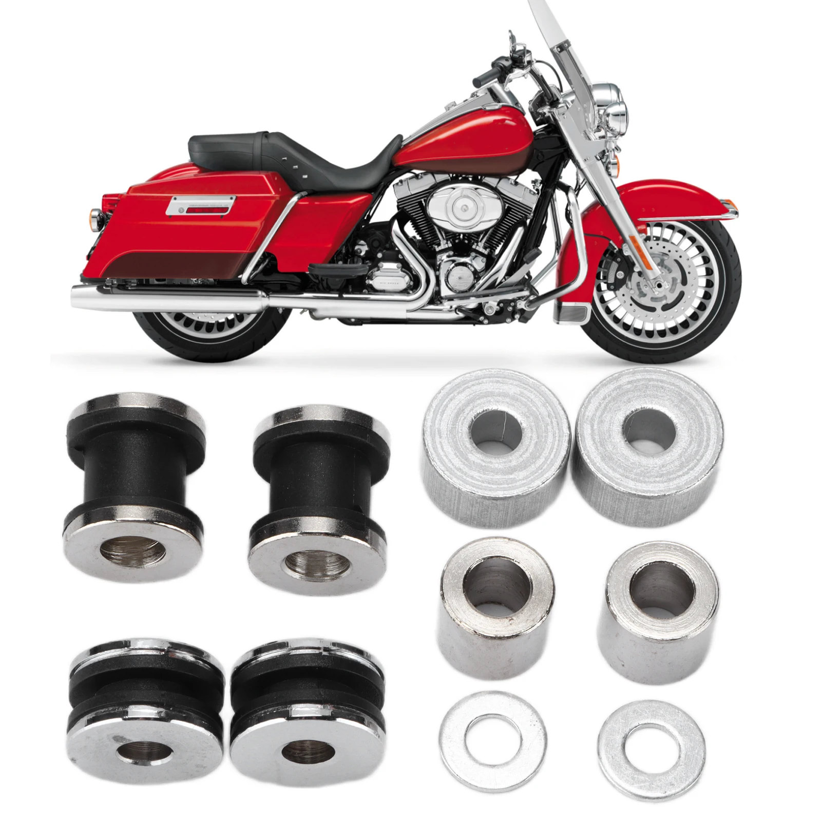 Detachable Sissy  Docking Hardware Kit Motorcycle Parts Replacement for Touring 1997‑2008 Sissy  Quick Release Docking