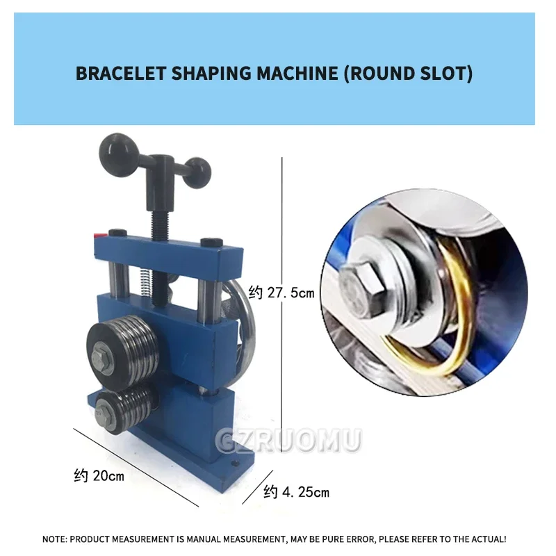 Bracelet Bending Tool Earring Bender Jewelry Making Tools Crafts Making Processing Set Metal Stainless Steel Rolling Machine