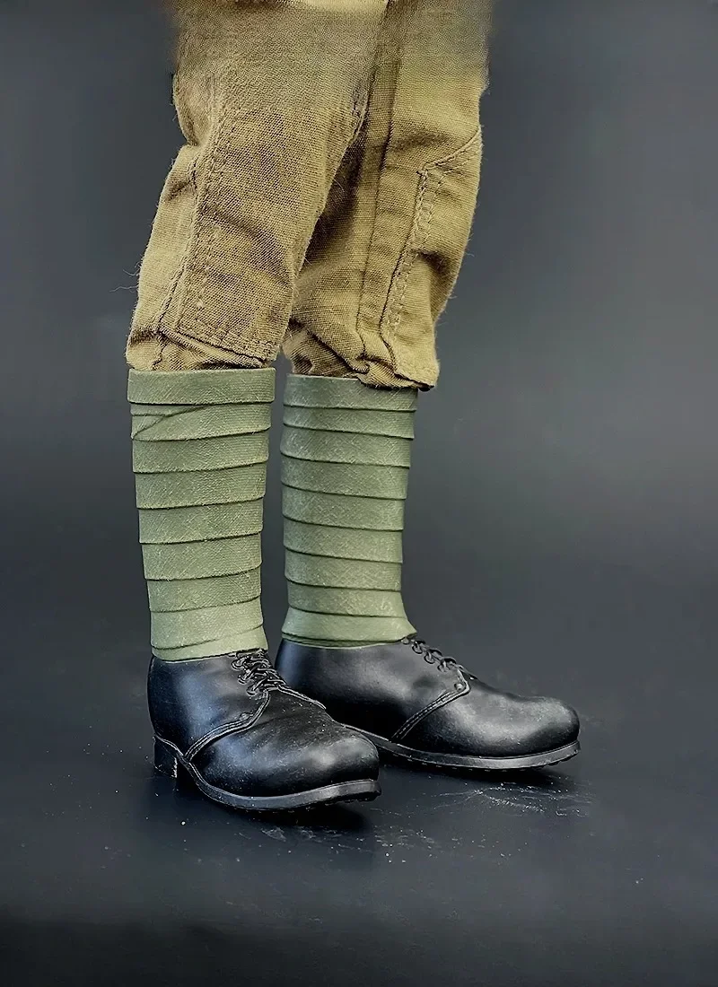 Bottes à lacets de l'armée de l'Union soviétique pour hommes, chaussures creuses de soldat, modèle pour 12 figurines en effet, jouets corporels, échelle 1/6, ZY1034