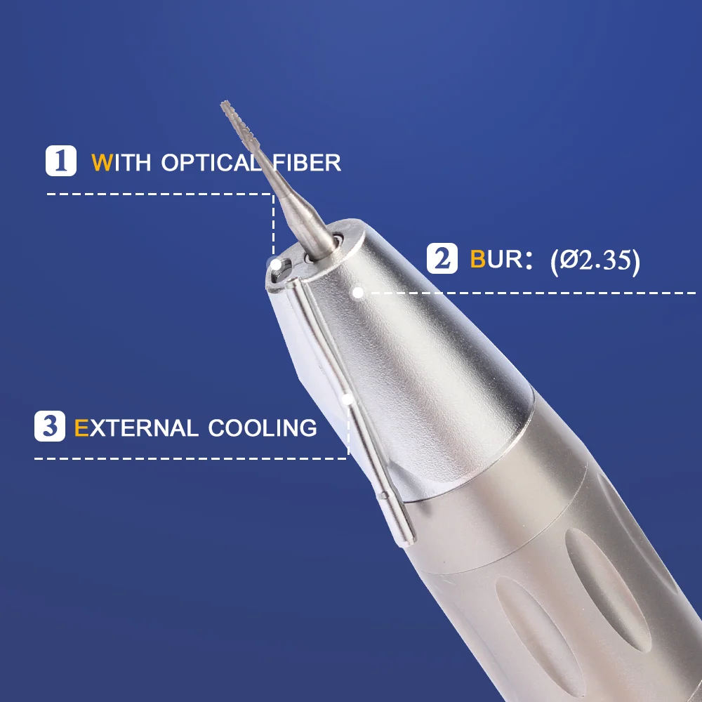 AI-X-SG65L 1:1 bezpośredni napęd światłowodowy chirurgia stomatologiczna Implant proste końcówki do wiertła HP (ø2.35) zewnętrzny dysza chłodząca