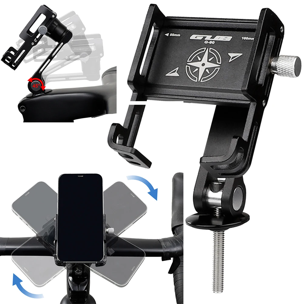 

Bike Phone Holder Quick Attach/Detach Bike Phone Mount Universal Bike Cycling Phone Clamp Fit for 2.16 To 3.93 in Smartphone