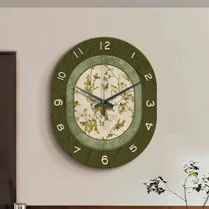 Vintage Living Room Wall Clock Dining Room Bedroom Decoration Creative Wall Clock Noiseless Decor for Home Items Mural Clocks