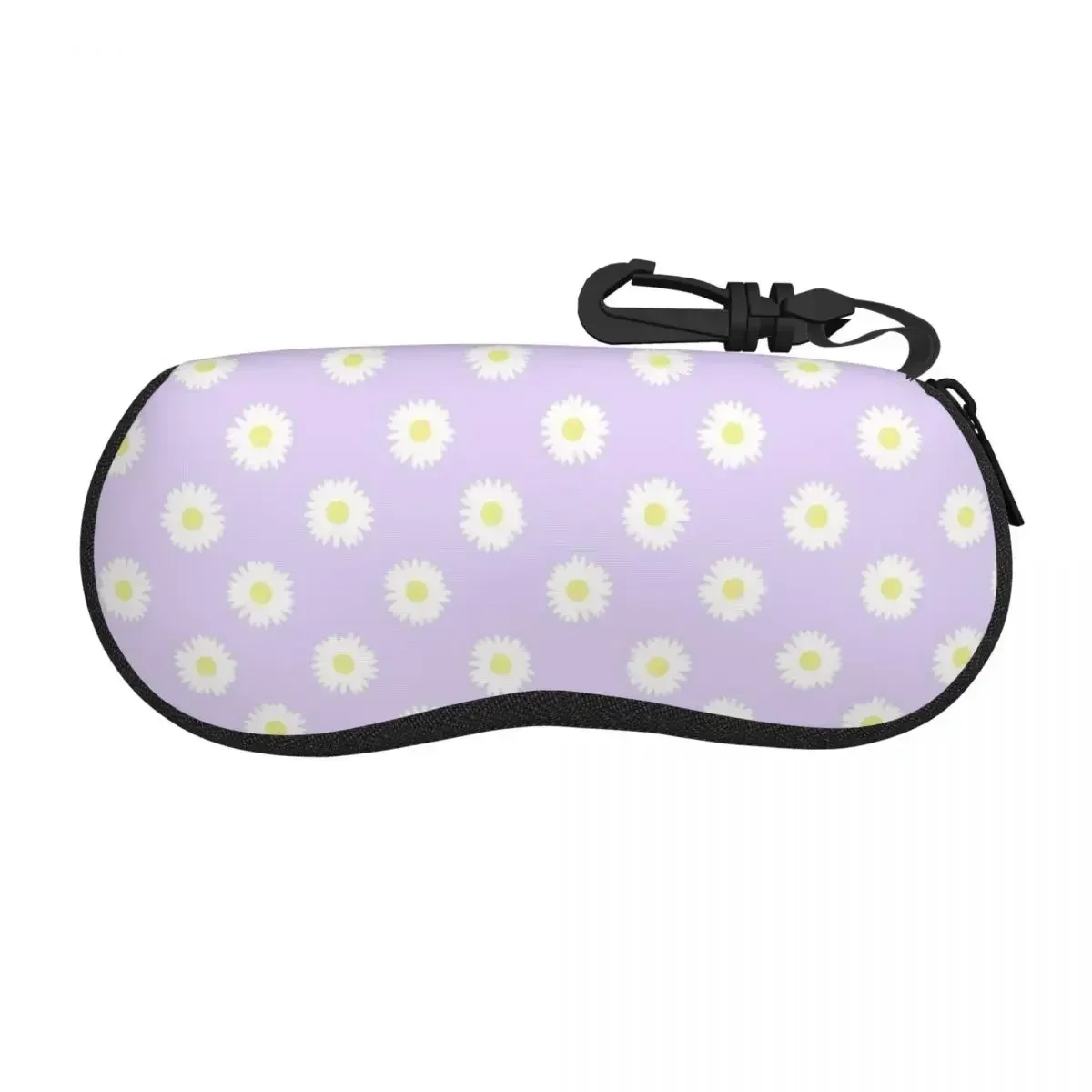 

Daisy Purple Pastel Shell Glasses Case Protective Sunglasses Box Women Men Soft Eyeglass Bag Pouch