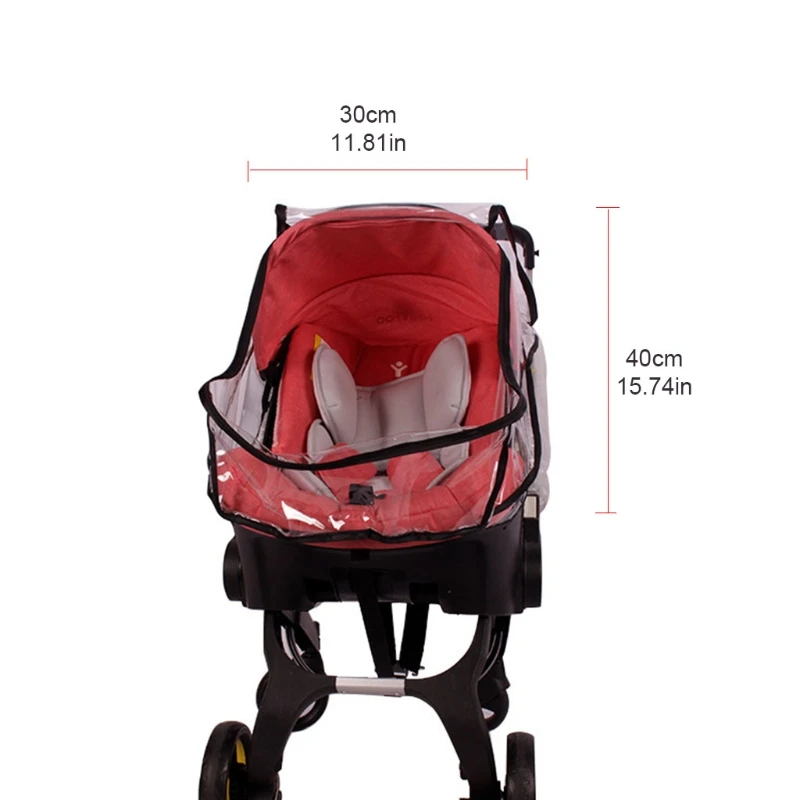 Baby Kinderwagen Regen Abdeckung Infant Auto für Sitz Wasserdicht Winddicht Transparent Sh Dropship