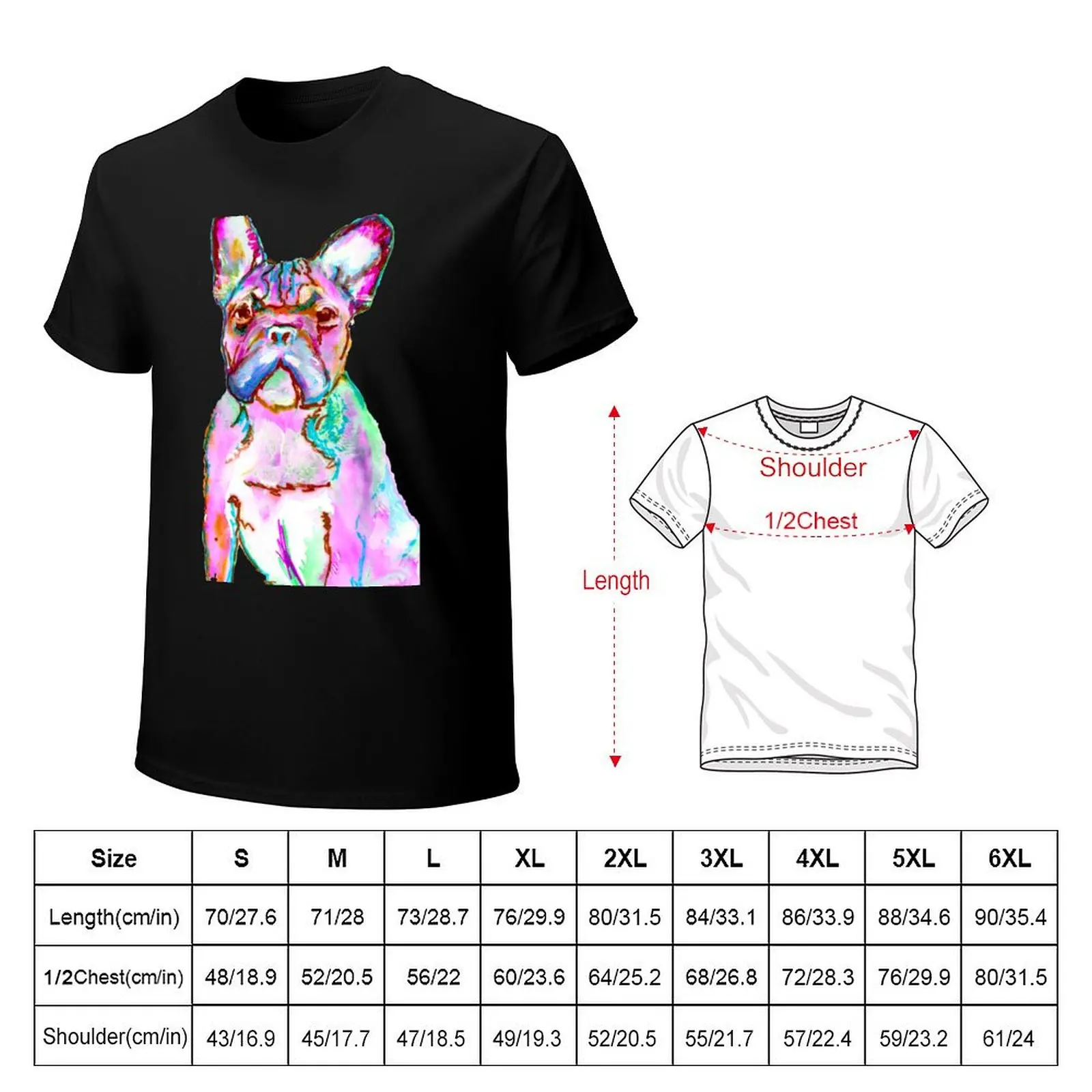 The Fantastic frowning Frenchie by Oscar Jetson T-Shirt anime t shirts oversize T-Shirt