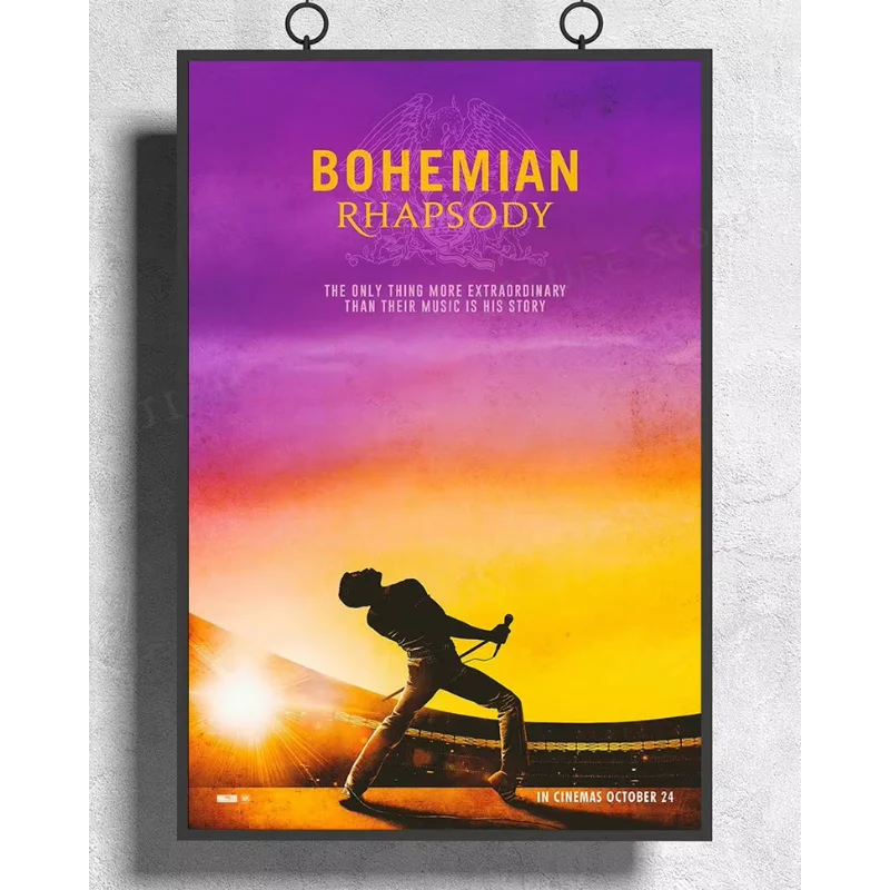 H350 Silk Poster Home Decoration Bohemian Rhapsody Freddie Mercury Queen 02 Wall Art Christmas Gift