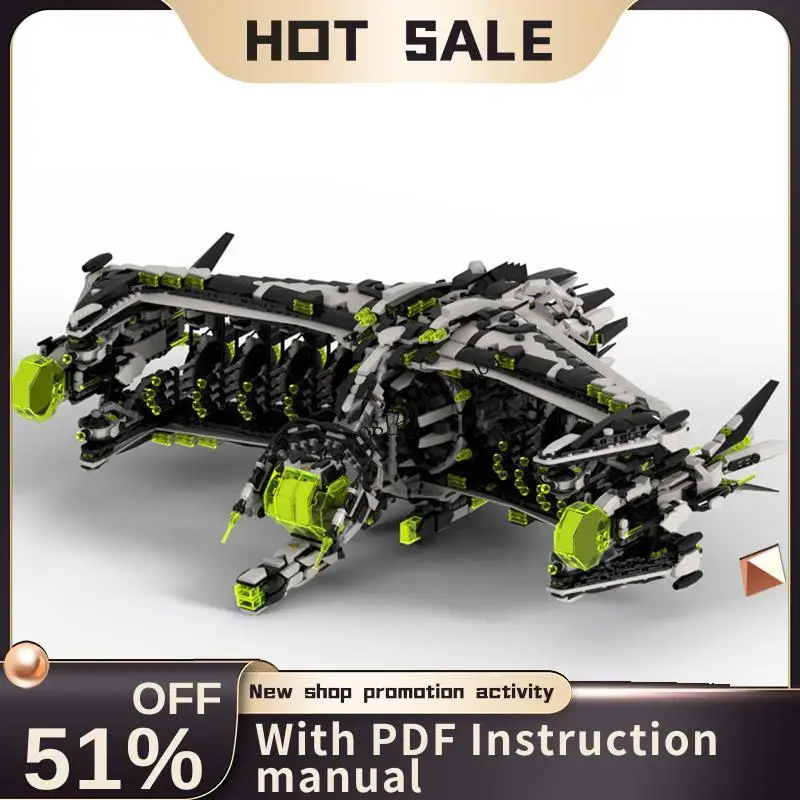 

New 4985Pcs Popular Space Technology Series Moc Astral Intruder Spaceship Model Building Blocks Diy Creative Ideas Kid Toy Gifts