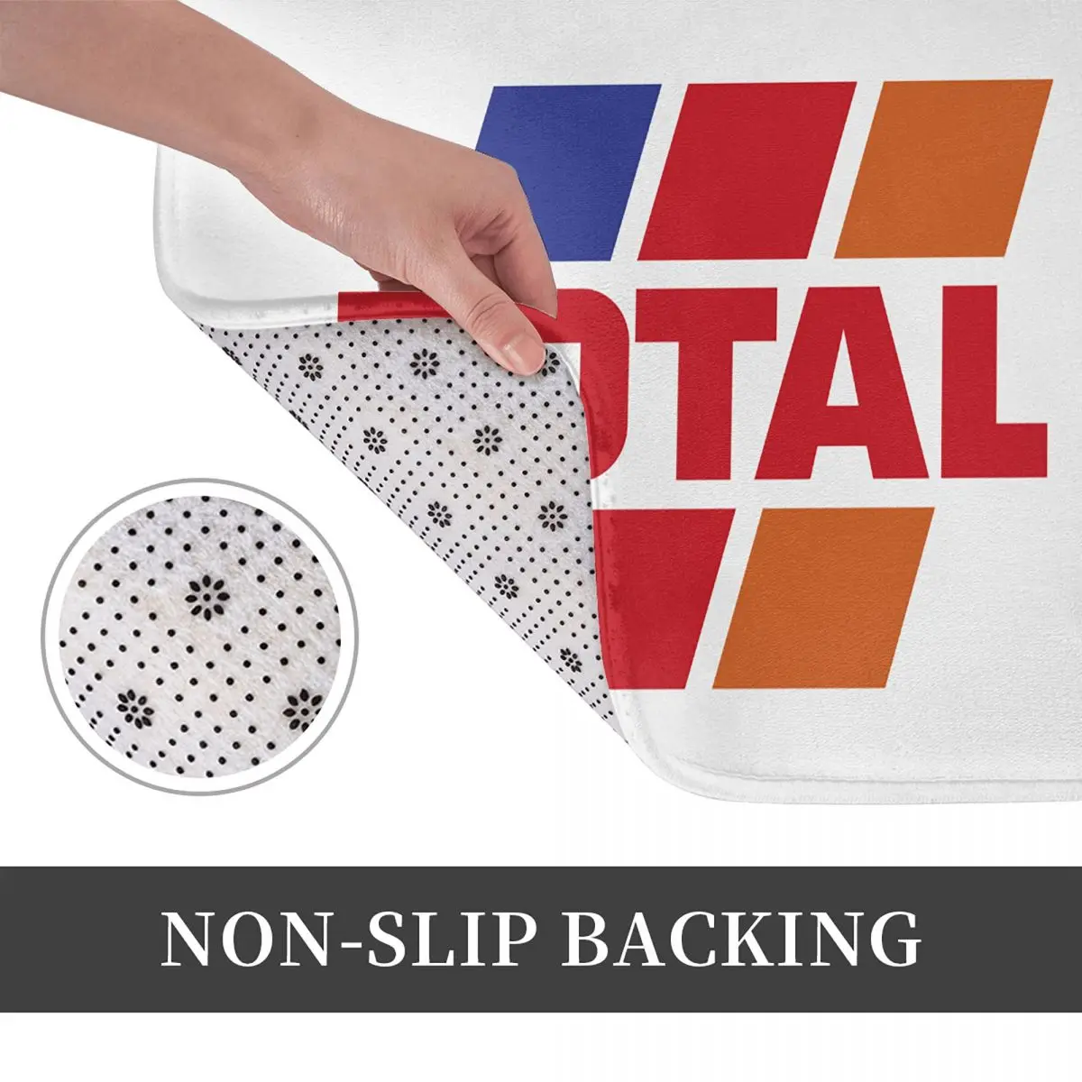 T-Total-S شعار عدم الانزلاق ممسحة الكلمة حصيرة مكافحة ارتداء السجاد البساط للمطبخ مدخل المنزل غرفة نوم مسند القدم الحصير #4