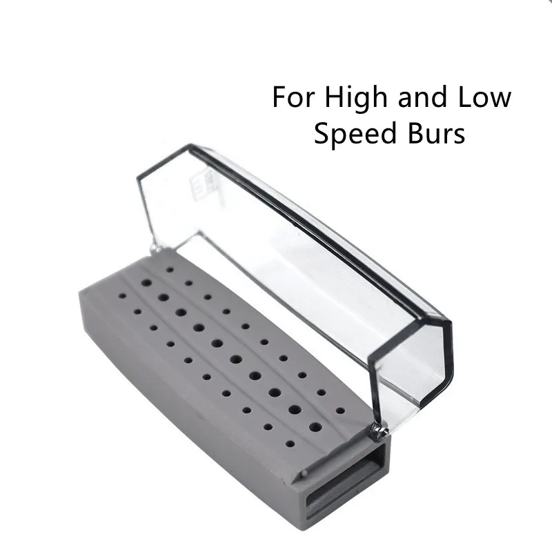 Dental Plastic Organizer Burs Holder Disinfection Box Dentistry Strawberries Drill Bits Odontologia Sterilization Storage Case