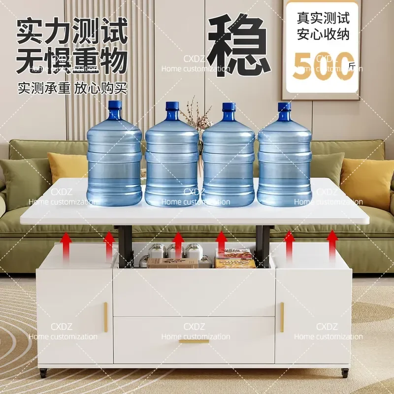 Multifunctional Lifting Coffee Table Dining Table Dual Purpose Small Apartment Living Room Household Integrated Foldable