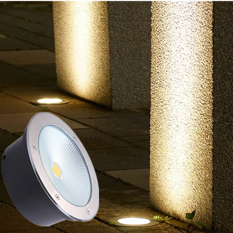 

10w 15w 20w COB Outdoor Street Ground Lights Lawn Garden Patio Footlights Outdoor Led Terrasse Waterproof Recessed Stairs Lamps