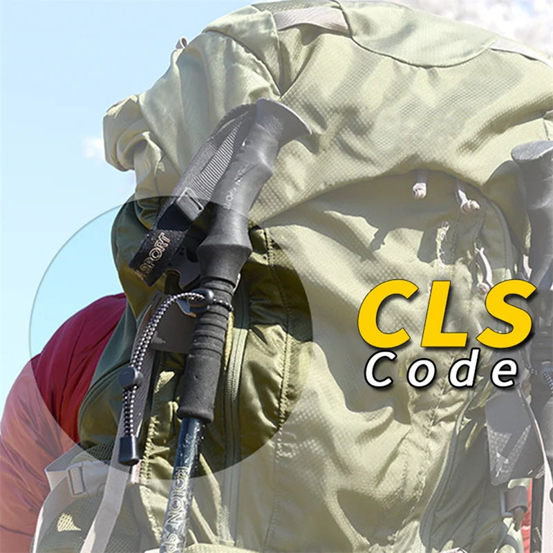 2pcs Backpack Walking Stick Holder Trekking Hiking Pole Fixing Tie Cord Rope Outdoor Sports Small Tools Camping Mountain Tools
